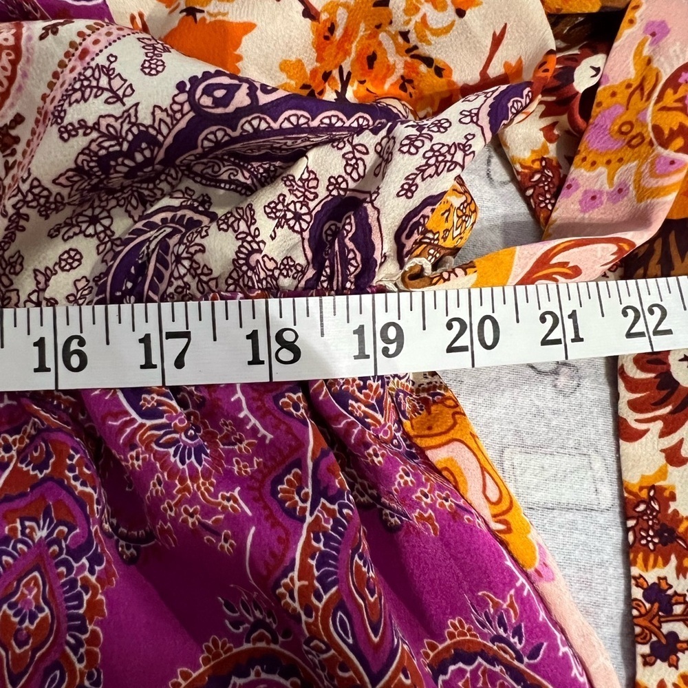 Fashion Nova Always On Vacation Romper - Purple/combo Silk Soft Size XL - Picture 10 of 12